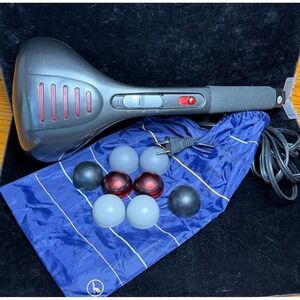 HoMedics PA-1HWA Percussion Massager with Heat: Handheld Deep Tissue Gray, WORKS